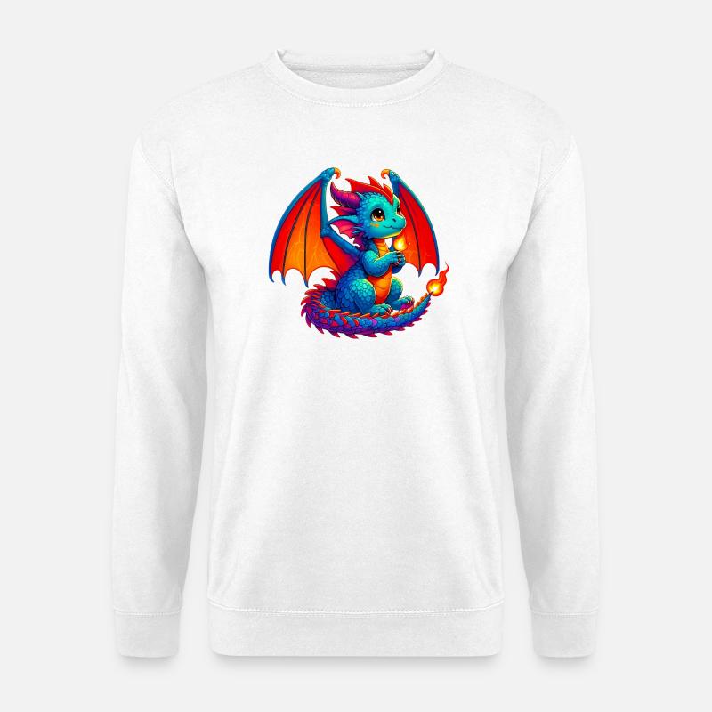 Dragon - Sweat-shirt Unisexe - blanc