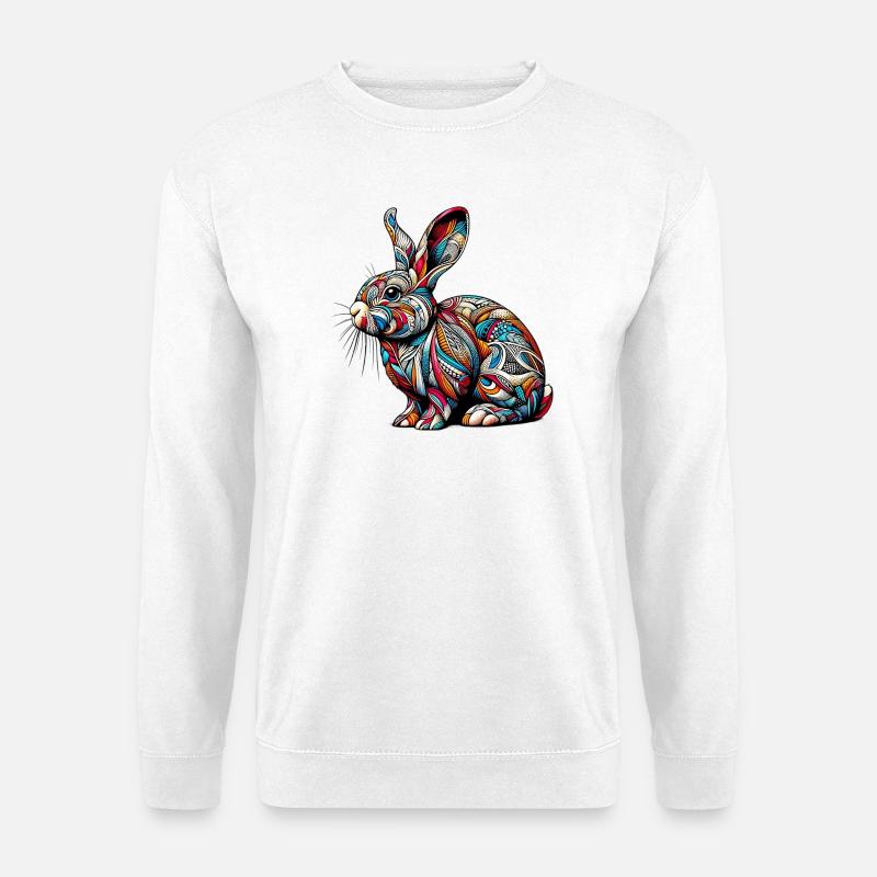 Kaninchen - Unisex Pullover - Weiß