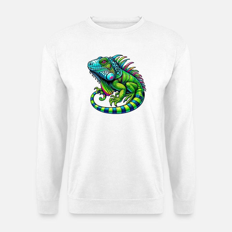 Leguan - Unisex Pullover - Weiß