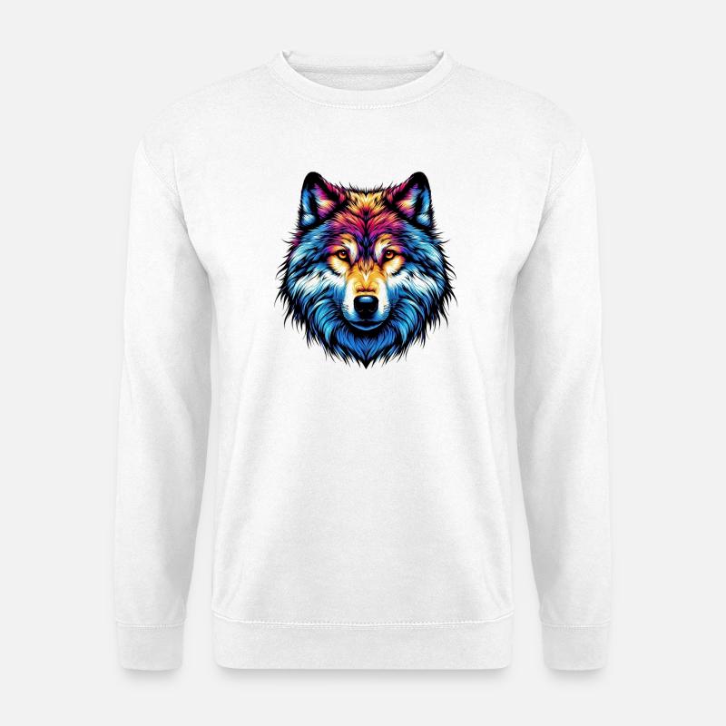 Wolf - Unisex Sweatshirt - white