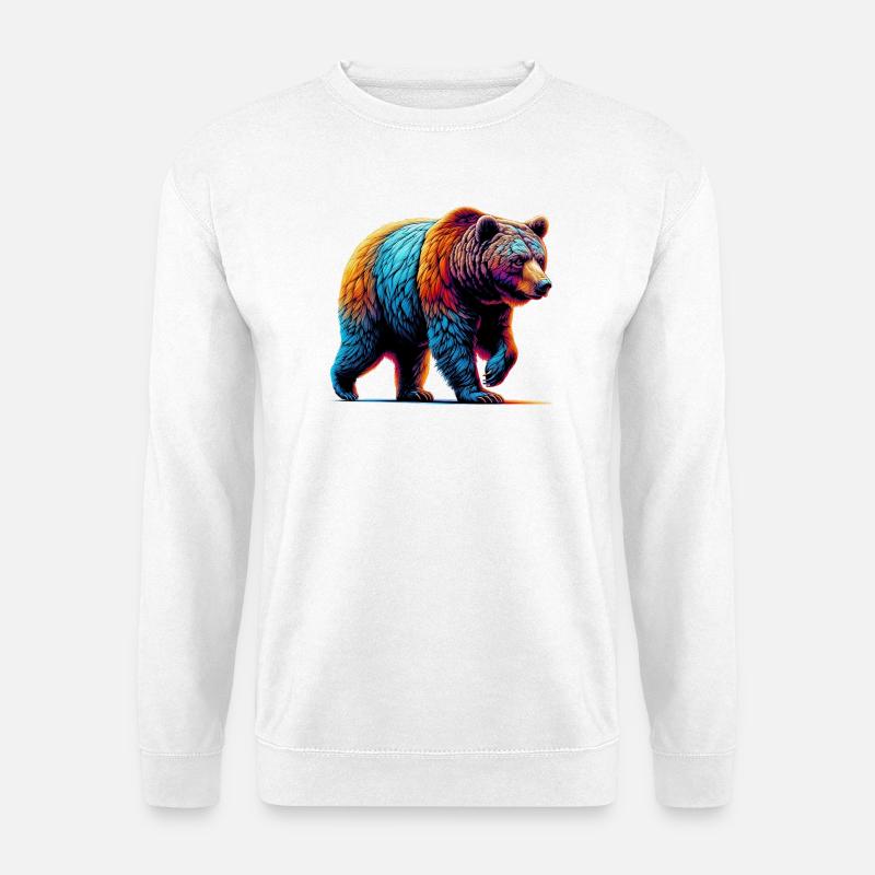 Bär - Unisex Pullover - Weiß