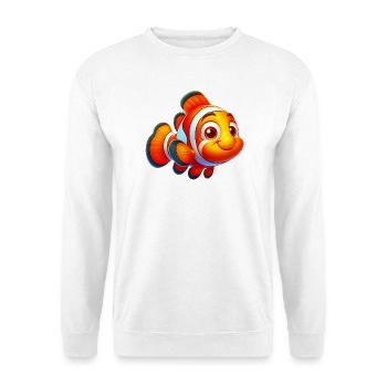 Poisson-clown - Sweat-shirt Unisexe - blanc - Devant