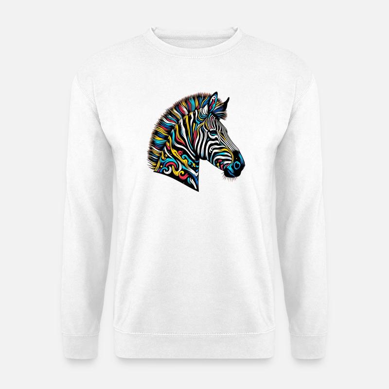 Zebra - Unisex Sweatshirt - white