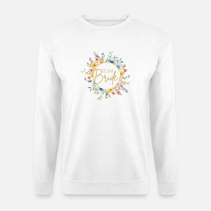 Team Bride! Customizable - Unisex Sweatshirt - white