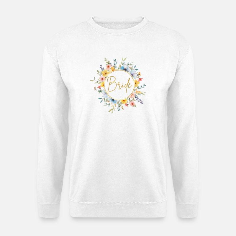 Team Bride! Personalisierbar - Unisex Pullover - Weiß