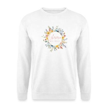 Lehrerin mit Herz! Personalisierbares Design - Unisex Pullover - Weiß - Vorne