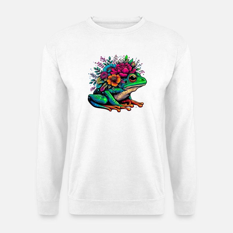 Frosch - Unisex Pullover - Weiß
