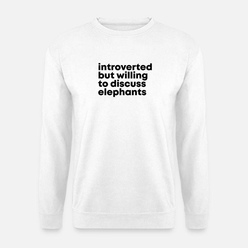 Elefant - Unisex Pullover - Weiß