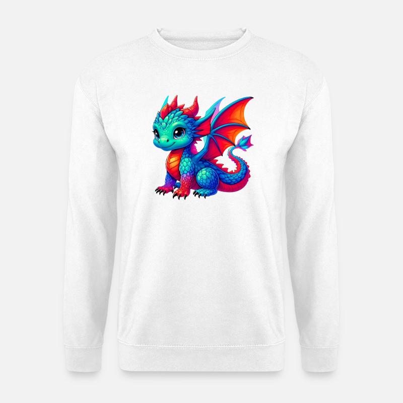 Drache - Unisex Pullover - Weiß