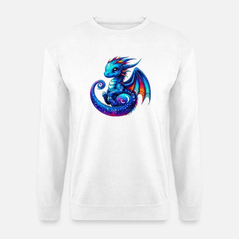 Drache - Unisex Pullover - Weiß
