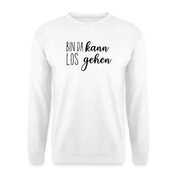Training Pokern Bingo Sport Arbeit - Unisex Pullover - Weiß - Vorne