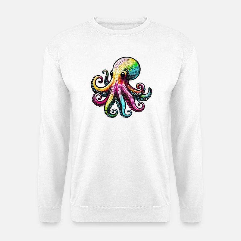 Krake - Unisex Pullover - Weiß