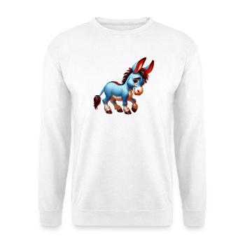 Esel-Maultier - Unisex Pullover - Weiß - Vorne