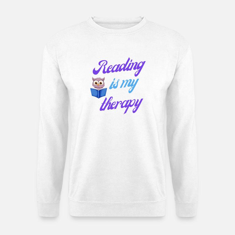 Reading therapy gift - Unisex Sweatshirt - white