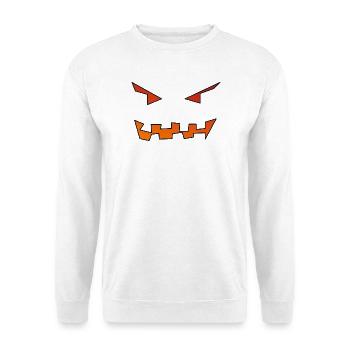 Kürbisgesicht - Unisex Pullover - Weiß - Vorne
