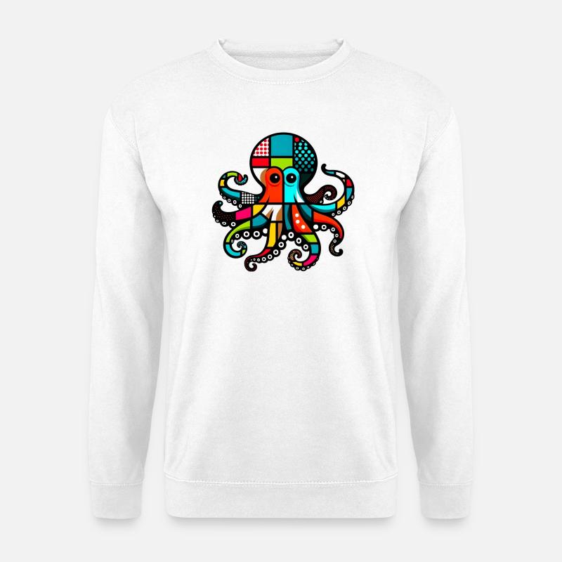 Krake - Unisex Pullover - Weiß