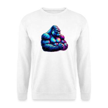 Gorilla - Unisex Pullover - Weiß - Vorne