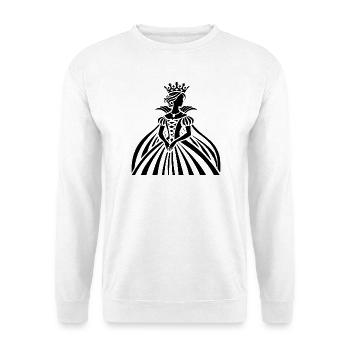 Majestätische Königin: Dein Symbol für Stärke - Unisex Pullover - Weiß - Vorne