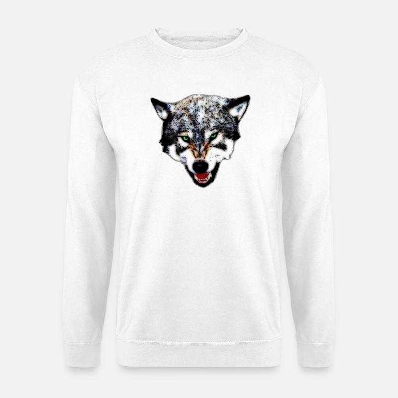 Wolf - Unisex Sweatshirt - white