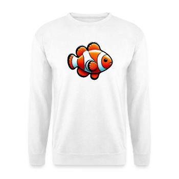 Clownfisch - Unisex Pullover - Weiß - Vorne