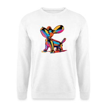 Colorful Pop-Art Balloon Dog - Unisex Pullover - Weiß - Vorne