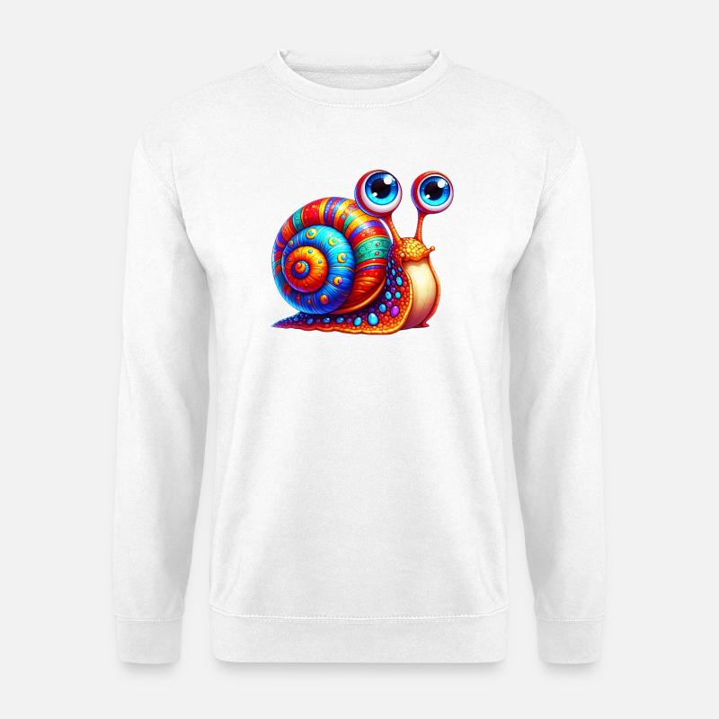 Schnecke - Unisex Pullover - Weiß