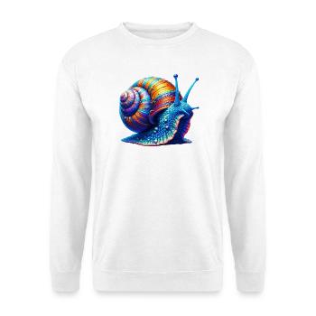 Schnecke - Unisex Pullover - Weiß - Vorne