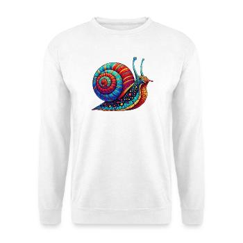 Escargot - Sweat-shirt Unisexe - blanc - Devant