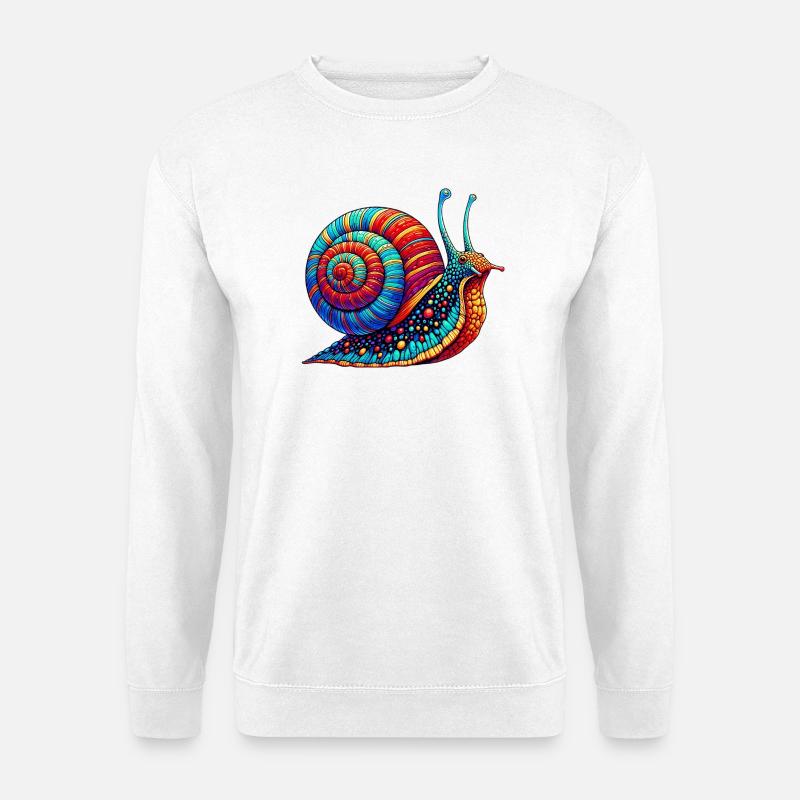 Schnecke - Unisex Pullover - Weiß