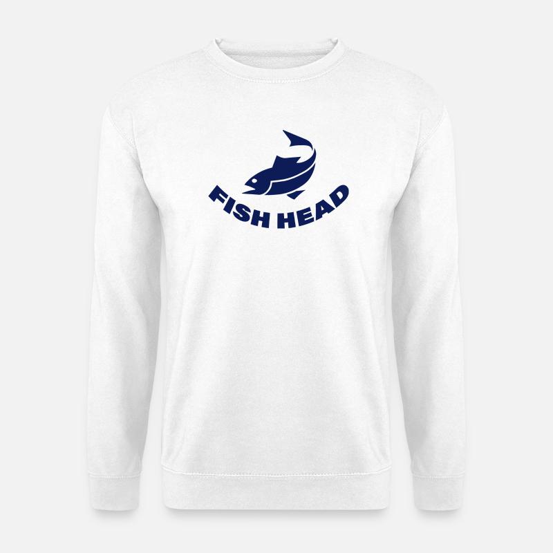 FISH HEAD - Unisex Sweatshirt - white