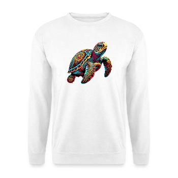 Tortue - Sweat-shirt Unisexe - blanc - Devant