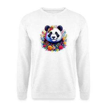 Panda - Unisex Pullover - Weiß - Vorne