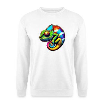 Caméléon - Sweat-shirt Unisexe - blanc - Devant