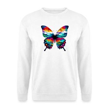 Schmetterling - Unisex Pullover - Weiß - Vorne