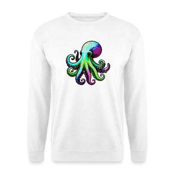 Pieuvre - Sweat-shirt Unisexe - blanc - Devant