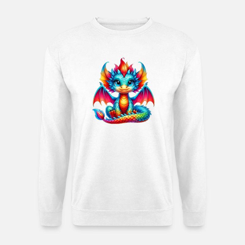 Dragon - Sweat-shirt Unisexe - blanc