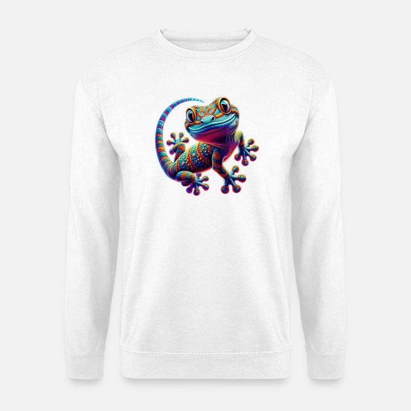 Gecko - Unisex Pullover - Weiß