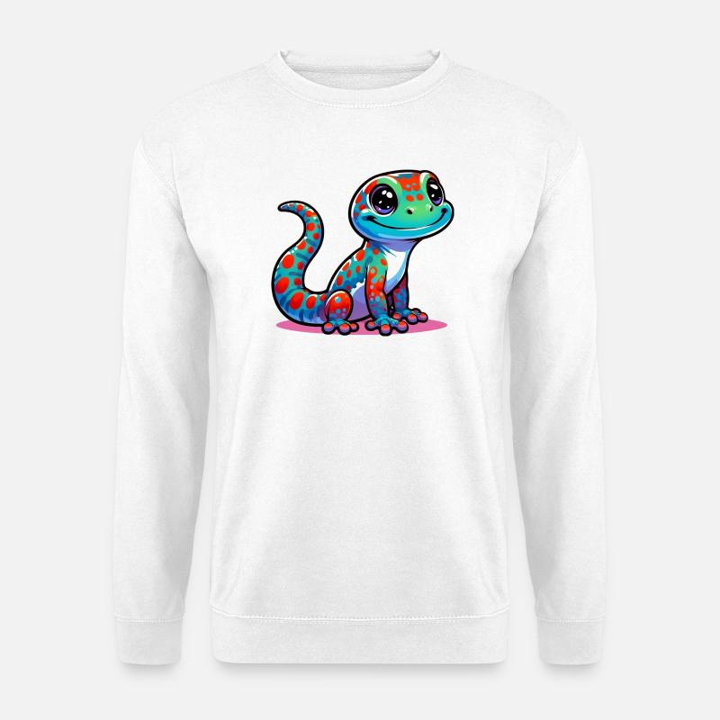 Gecko - Unisex Pullover - Weiß