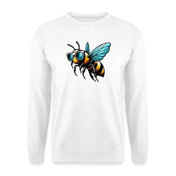 Biene - Unisex Pullover - Weiß - Vorne