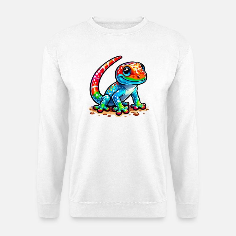 Gecko - Unisex Pullover - Weiß
