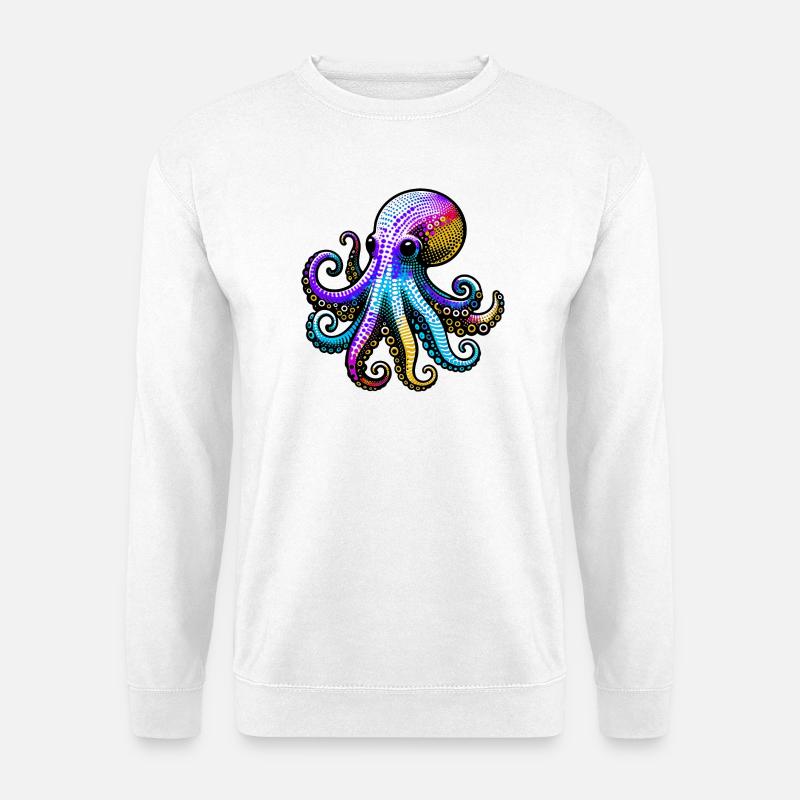 Krake - Unisex Pullover - Weiß