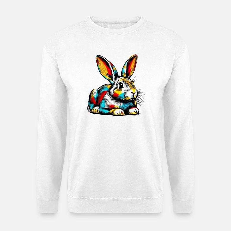 Kaninchen - Unisex Pullover - Weiß