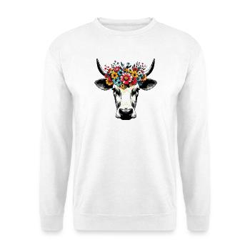 Vache - Sweat-shirt Unisexe - blanc - Devant