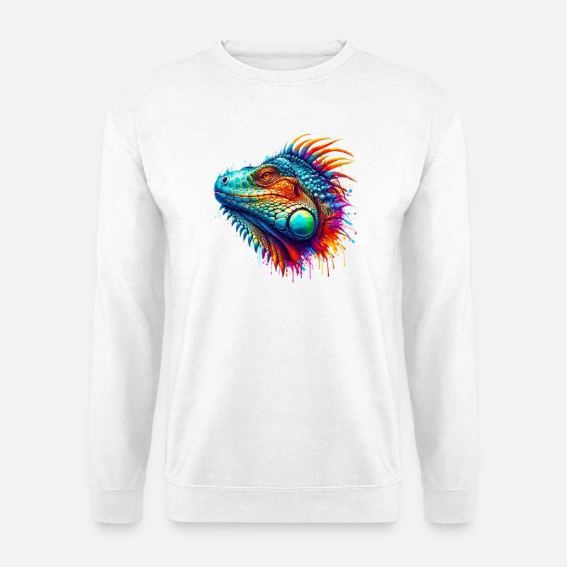 Leguan - Unisex Pullover - Weiß