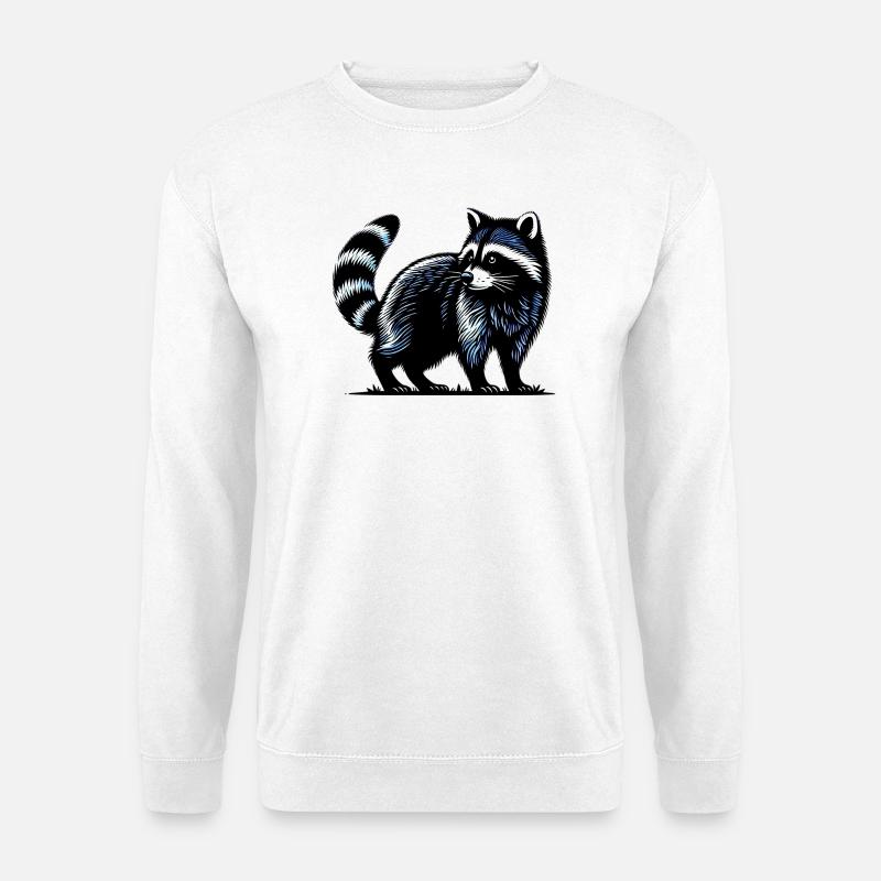 Waschbär - Unisex Pullover - Weiß