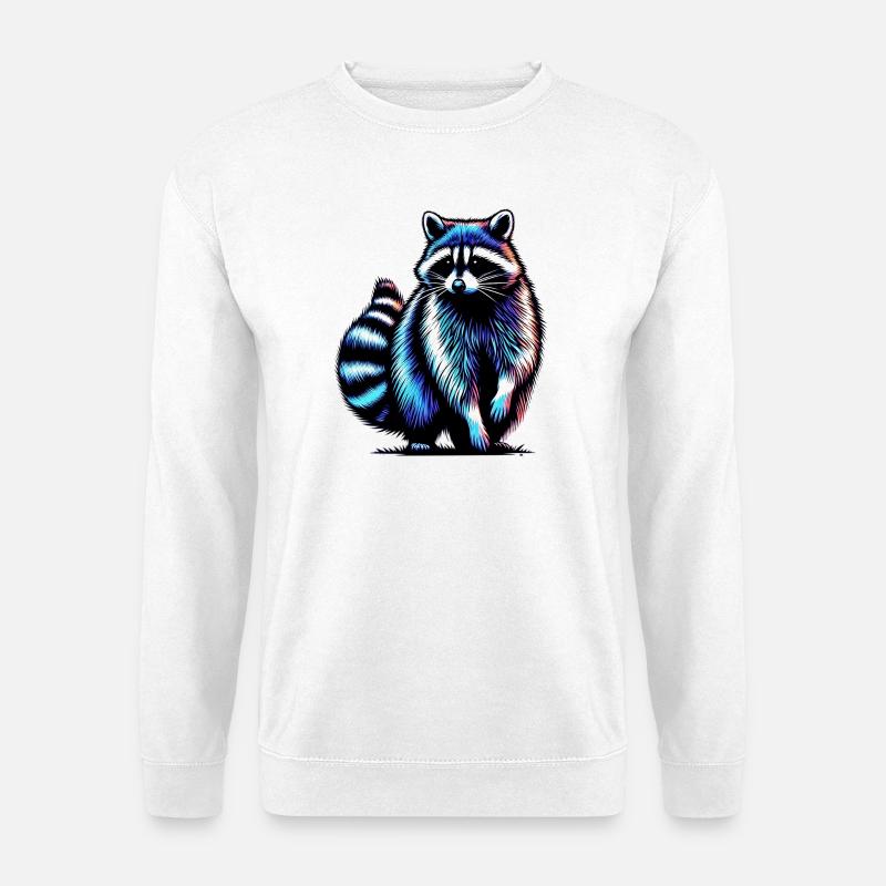 Waschbär - Unisex Pullover - Weiß