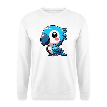 Perroquet - Sweat-shirt Unisexe - blanc - Devant