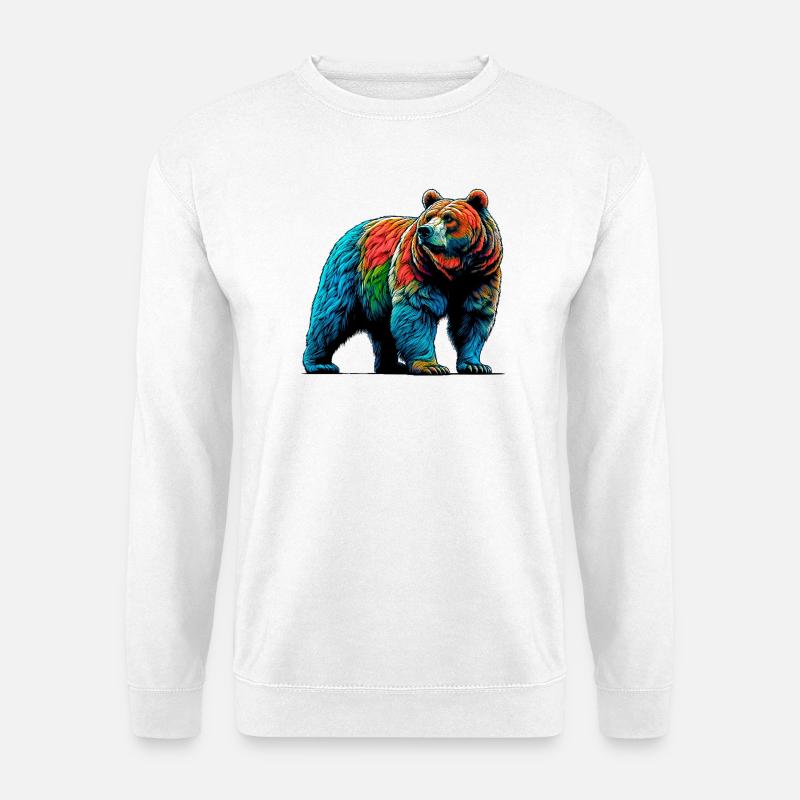 Bär - Unisex Pullover - Weiß