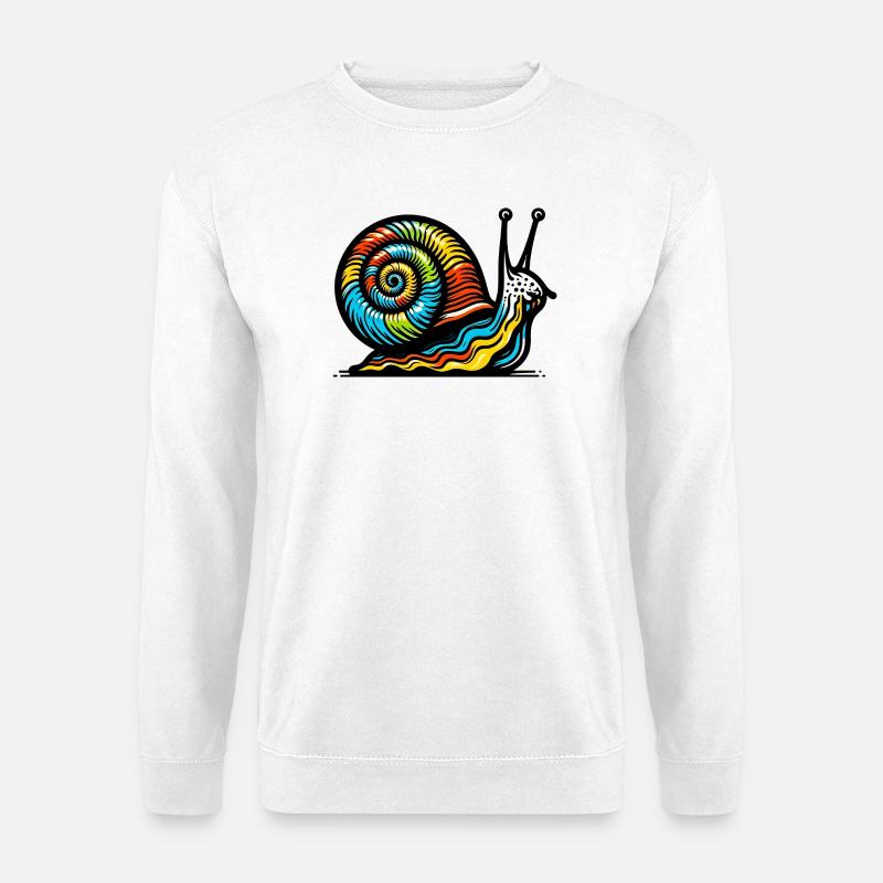 Schnecke - Unisex Pullover - Weiß