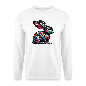 Rabbit - Unisex Sweatshirt - white - Front